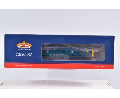 A BOXED OO GAUGE BACHMANN BRANCHLINE MODEL RAILWAY LOCOMOTIVE Class 37  no. 37026 ' Loch Awe' in BR Blue, model no. 32-779Z, 