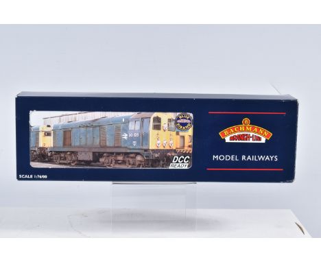 A BOXED OO GAUGE BACHMANN BRANCHLINE MODEL RAILWAY LOCOMOTIVE Class 20 no. 20188 'Waterman Railways' Black Livery with Crest 