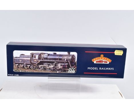 A BOXED OO GAUGE BACHMANN BRANCHLINE MODEL RAILWAY LOCOMOTIVE Standard Class 4MT 2-6-0 no. 76079 in BR Black with Early Emble