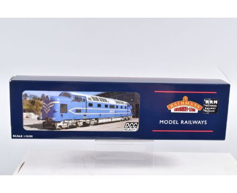 A BOXED OO GAUGE BACHMANN BRANCHLINE MODEL RAILWAY Blue English Electric Co. Ltd Prototype No. 1 'Deltic' Diesel Locomotive i