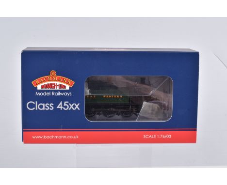 A BOXED OO GAUGE BACHMANN BRANCHLINE MODEL RAILWAY LOCOMOTIVE Class 45XX Prairie Tank no. 4539 in Great Western Green, model 