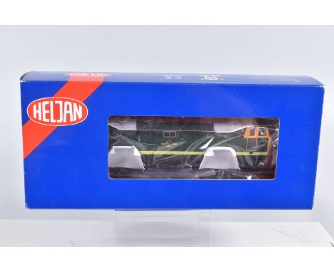 A BOXED OO GAUGE HELJAN MODEL RAILWAY LOCOMOTIVE Class 35 Hymek 35241, no. D7076 in BR Green with Full Yellow Ends, model no.