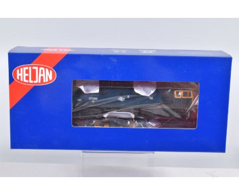 A BOXED  OO GAUGE HELJAN MODEL RAILWAY LOCOMOTIVE Class 27 27030 in BR Blue with Scottie Dog Emblem - Lightly Weathered, mode