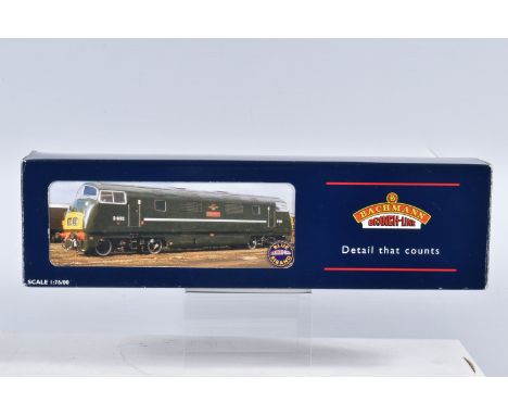 A BOXED OO GAUGE BACHMANN BRANCHLINE MODEL RAILWAY LOCOMOTIVE Class 42 Warship no. D870 'Zulu' in BR Blue, model no. 32-057, 