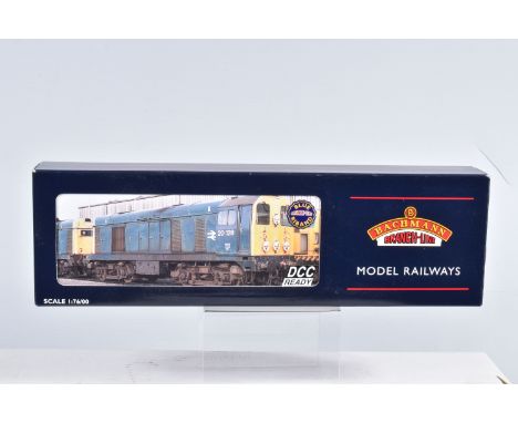 A BOXED OO GAUGE BACHMANN BRANCHLINE MODEL RAILWAY LOCOMOTIVE Class 20 Diesel no. 20052 in BR Blue with Indicator Discs - Wea