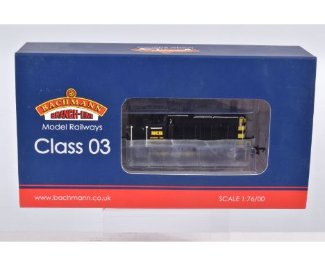 A BOXED OO GAUGE BACHMANN BRANCHLINE MODEL RAILWAY LOCOMOTIVE Class 03 Diesel no. D2199 in NCB Black Wasp Stripes, model no. 