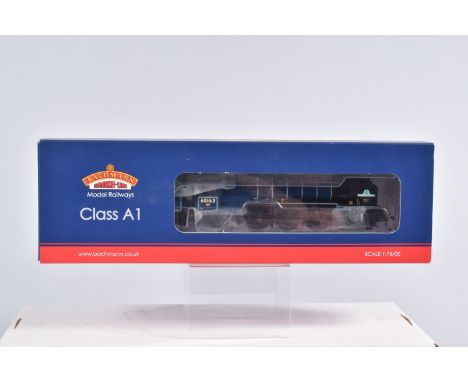 A BOXED OO GAUGE BACHMANN BRANCHLINE MODEL RAILWAY LOCOMOTIVE Class A1 4-6-2 no. 60163 'Tornado' in BR Express Blue Early Emb