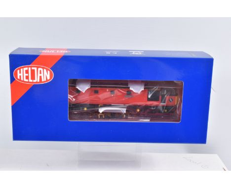 A BOXED OO GAUGE HELJAN MODEL RAILWAY LOCOMOTIVE Class 33 V3, no. 33021 ' Eastleigh' in Post Office Red, item no. 3455,  appe