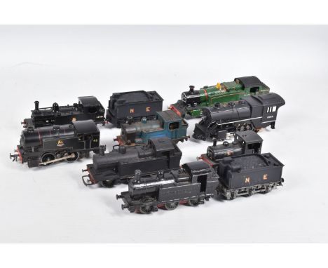 A QUANTITY OF ASSORTED OO GAUGE LOCOMOTIVES, whitemetal kit built class J72 Tank No.68709, B.R. black livery (K's kits?), con