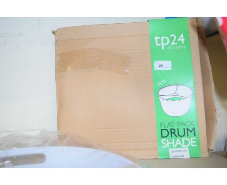 TP24 LED lighting flat pack drum shade colour lime