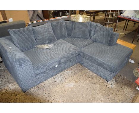 Moana corner sofa, upholstered in grey