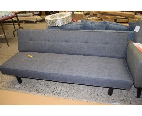 Alanwood three-seater sofa bed, upholstered, colour grey