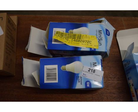 Pair of E27 LED GLS 6W light bulb, colour warm white, (2)