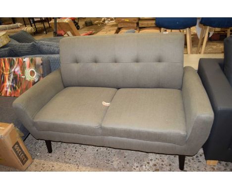 Upholstered two-seater sofa