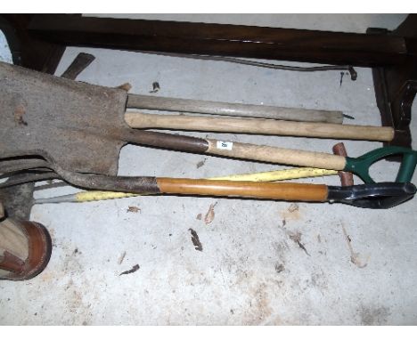 Gardening & Other Tools: Pickaxe, Sledge Hammer, Shovel, Fork & Hoe.