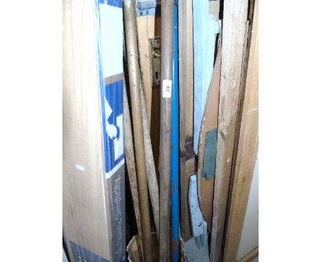 A Quantity of Assorted Gardening Tools, rakes, hoes and a brush.