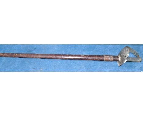 A Victorian Officer's Sword, 1897 Pattern: with 82 cm. etched and fullered blade incorporating Royal Engineers cypher, with p