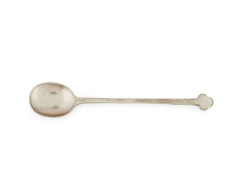 CHARLES RENNIE MACKINTOSH (1868-1928) FOR MISS CRANSTON'S TEAROOMS, GLASGOW  SILVER-PLATED PRESERVE SPOON, CIRCA 1900   with 