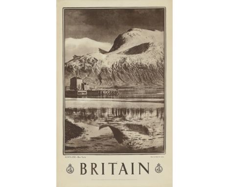 ROBERT MOYES ADAM&nbsp;(1885-1967)  SCOTLAND, BEN NEVIS   offset lithograph, c.1940, condition A-; not backed  102cm x 64cm (