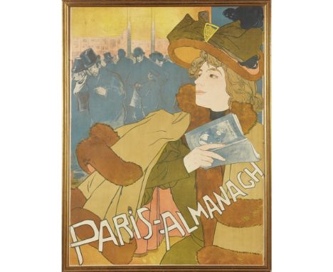 GEORGES DE FEURE (1868-1943)  POSTER: 'PARIS - ALMANACH', 1896   lithograph, printed signature lower left DE FEURE, framed  7