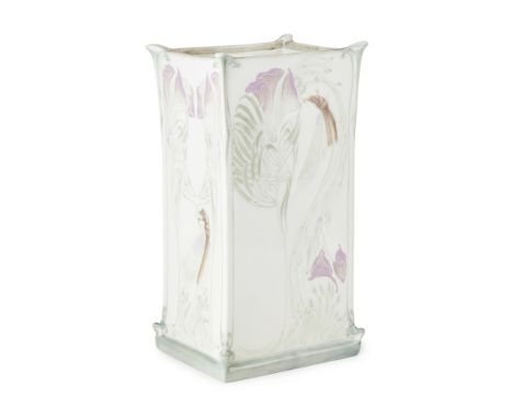 GEORGES DE FEURE (1868-1943) FOR MAISON DE L'ART NOUVEAU, PARIS  ART NOUVEAU CERAMIC PANELLED VASE, CIRCA 1902   manufactured