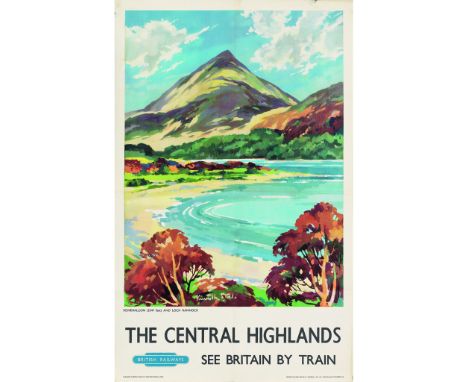 KENNETH STEEL (1906 – 1970)  CENTRAL HIGHLANDS, SCHIEHALLION, LOCH RANNOCH  lithograph, c.1950, condition B+; not backed  102
