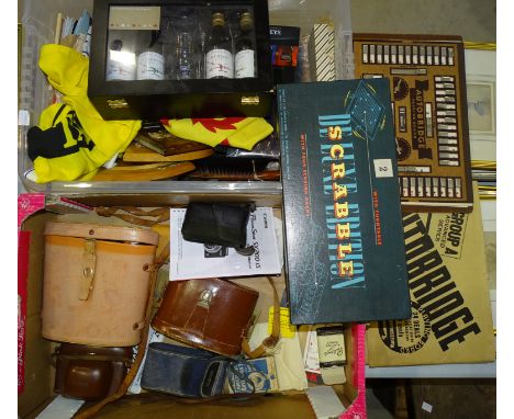 A pair of Hertel &amp; Reuss 8x30 binoculars in case, a pair of Klimax 7x50 binoculars, a Minolta Vectis 40 camera, a Canon P