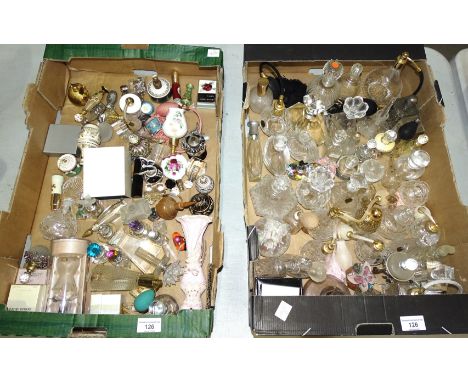 A collection of approximately 80 various glass, ceramic and other scent bottles and atomisers. 