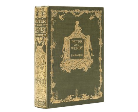 Barrie (J.M.) Peter and Wendy, first edition, frontispiece, pictorial title and 11 plates by F.D. Bedford, original pictorial