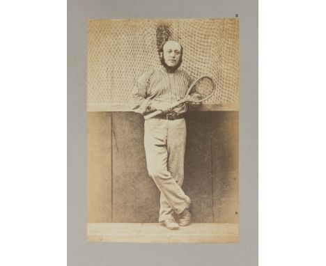 Tennis.- Photographically illustrated.- Fournier (Édouard) and Eugène Chapus. Le Jeu de Paume, half-title and title printed i