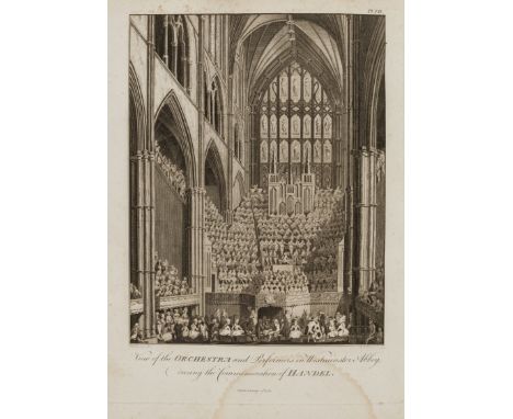 Music.- Burney (Charles) An Account of the Musical Performances in Westminster-Abbey, and the Pantheon... in Commemoration of
