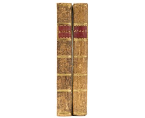 Birds.- Bewick (Thomas) History of British Birds, 2 vol., first edition , vol. I half-title bound after Contents ff., wood-en