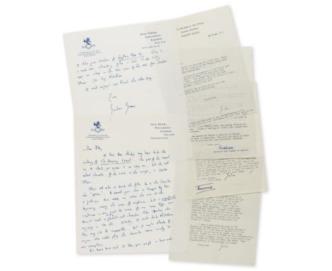 Greene (Graham) An archive of correspondence with Peter Duffell, comprising:  3 A.L.s. and 18 T.L.s. from Greene, 2 T.L.s. di