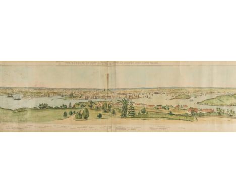 Australia.- Willis (James A. C.) The Harbour of Port Jackson & City of Sydney, New South Wales, panoramic view as seen from t