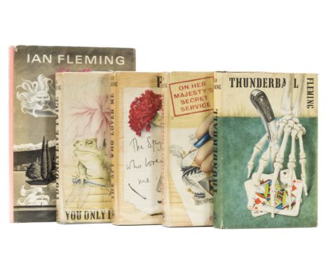 Fleming (Ian) Thunderball, small ink ownership inscription to front free endpaper, jacket spine slightly browned, spine ends 