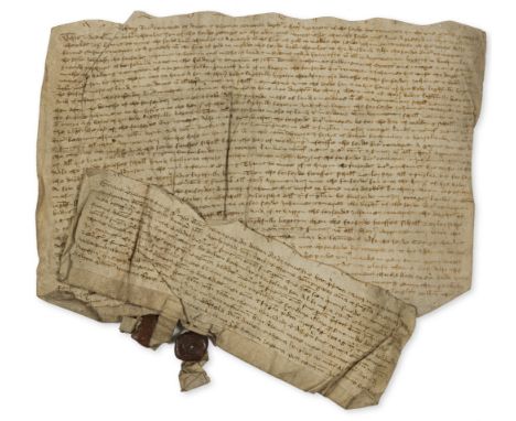 Marriage settlement.- Indenture between Richard Cowerde of Dalton [Yorkshire] and Johannet Cowerde his daughter and heir appa