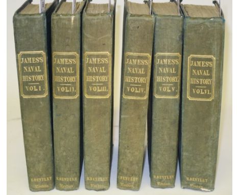 JAMES, WILLIAM, THE NAVAL HISTORY OF GREAT BRITAIN, FROM THE DECLARATION OF WAR BY FRANCE IN 1793, TO THE ACCESSION OF GEORGE