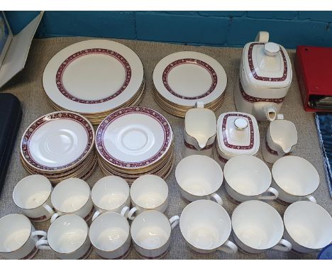 A large comprehensive Royal Doulton tea/dinner service 'Minuet', shipping unavailable