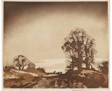 Rowland Hilder (American-born/British, 1905-1993)'Autumn Evening', etching, numbered 27/175 to the lower left, signed to the 