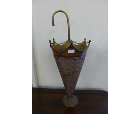 An umbrella shaped stick stand 