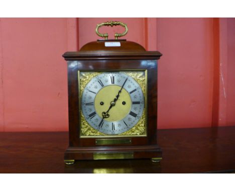 A late 19th/early 20th Century mahogany eight day double fusee bracket clock, the movement signed Payne &amp; Co., Bond Stree
