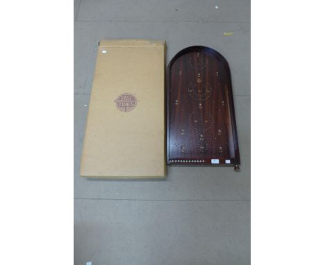 A bagatelle board 