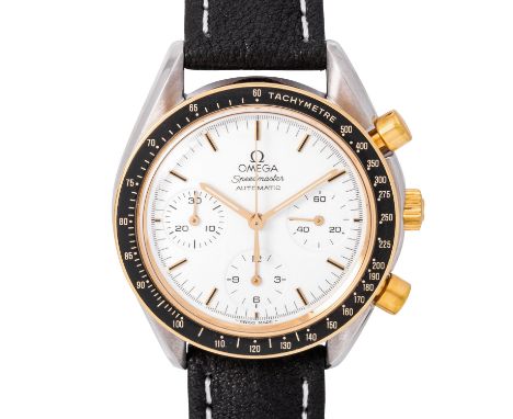 OMEGA Speedmaster Reduced Ref. 175.0032 Herren Armbanduhr. Edelstahl/ Gold 18K. Neues Lederband mit original Dornschließe. Au