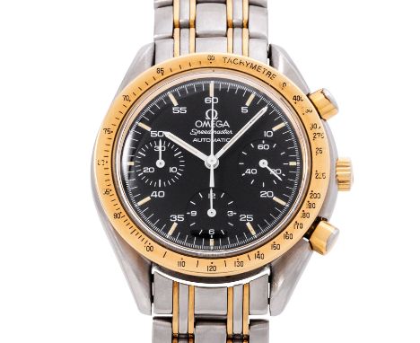 OMEGA Speedmaster Reduced Herren Chronograph, Ref. 175.0033. Ca. 1990er Jahre. Edelstahl/Gold 18K. Automatik-Werk, Kaliber 11