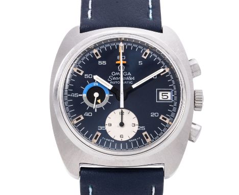 OMEGA Vintage Seamaster Herren Chronograph, Ref. 176.007. Ca. 1970er Jahre. Edelstahl. Automatic-Werk Kal. 1040, sehr gute Ga