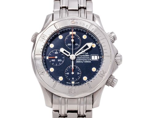 OMEGA Seamaster 300 M Diver Herren Chronograph, Ref. 2598.80.00. Edelstahl. Automatik-Werk Kal. 1164, gute Gangwerte, Protoko
