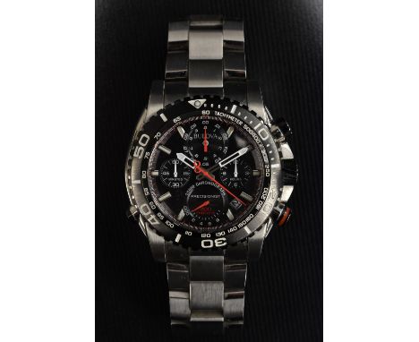 Bulova - a UHF Precisionist ref 98B212 stainless steel Chronograph wristwatch, no. C977805 17478581, quartz chronograph movem