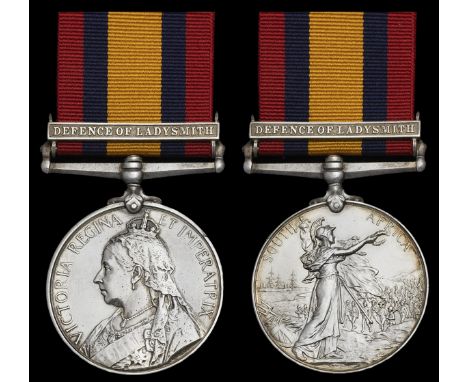 Queen’s South Africa 1899-1902, 1 clasp, Defence of Ladysmith (136135 A-B: C. Barham, H.M.S. Powerful), a little pitting, ver