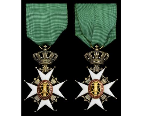 Sweden, Kingdom, Order of Vasa, 4th Class Knight's breast Badge, by C. F. Carlman, Stockholm, 63mm including crown suspension