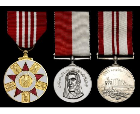 United Arab Emirates, Abu Dhabi, Defence Force Inauguration 1966 Medal, 2nd Class; Police Accession 1966 Medal, 2nd Class spe